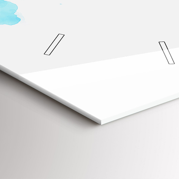 Téglalap alakú üvegóra Festett foltok