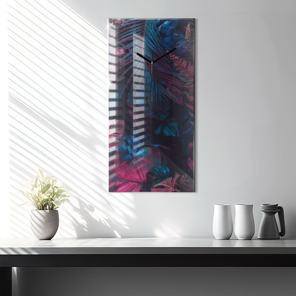 Téglalap alakú üvegóra Egzotikus virágok