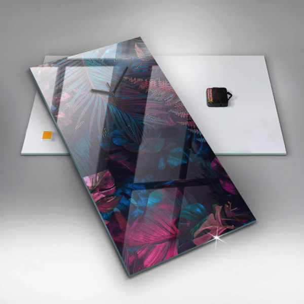 Téglalap alakú üvegóra Egzotikus virágok