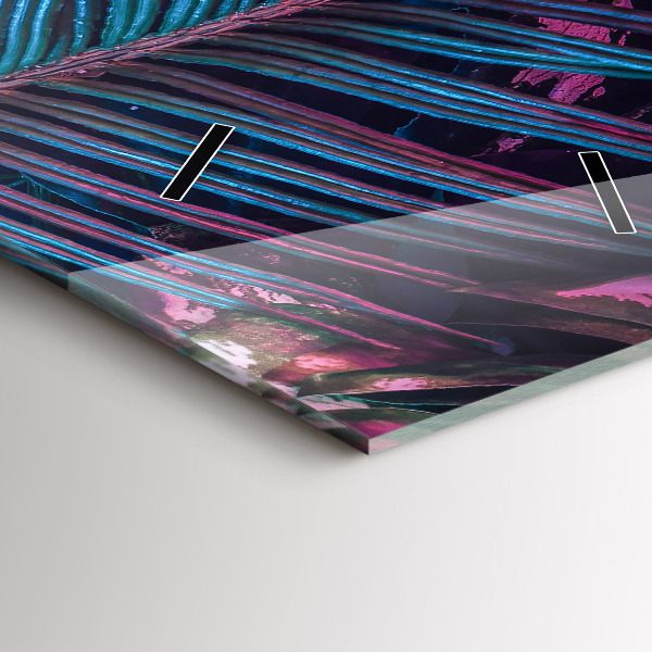 Téglalap alakú üvegóra Egzotikus virágok