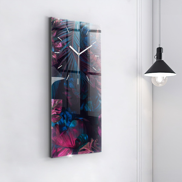 Téglalap alakú üvegóra Egzotikus virágok