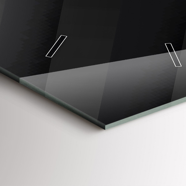 Téglalap alakú üvegóra Sötét falminta