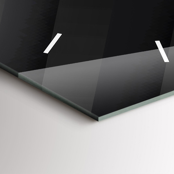 Téglalap alakú üvegóra Sötét falminta