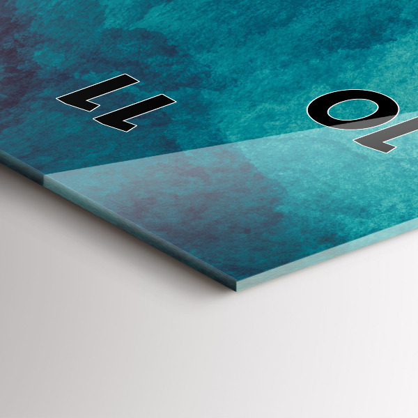 Téglalap alakú üvegóra Absztrakciós mélység