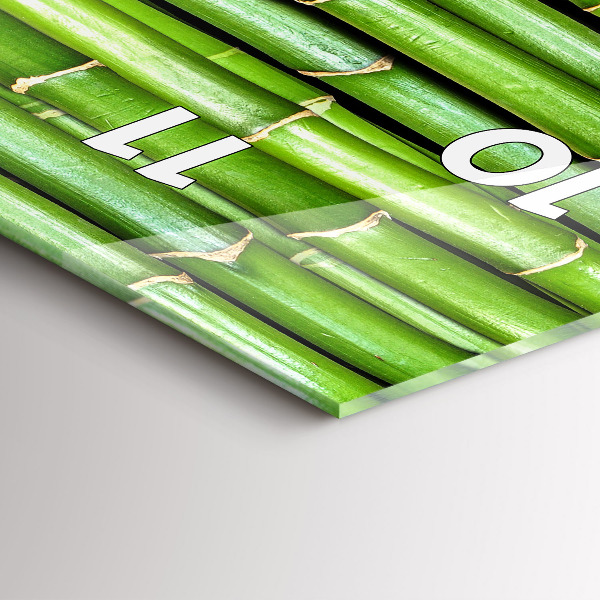 Téglalap alakú üvegóra Ázsiai bambusz