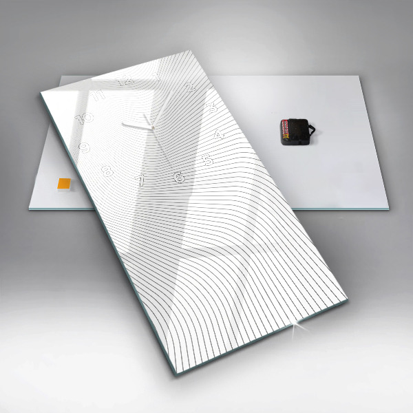 Téglalap alakú üvegóra Absztrakciós vonalak