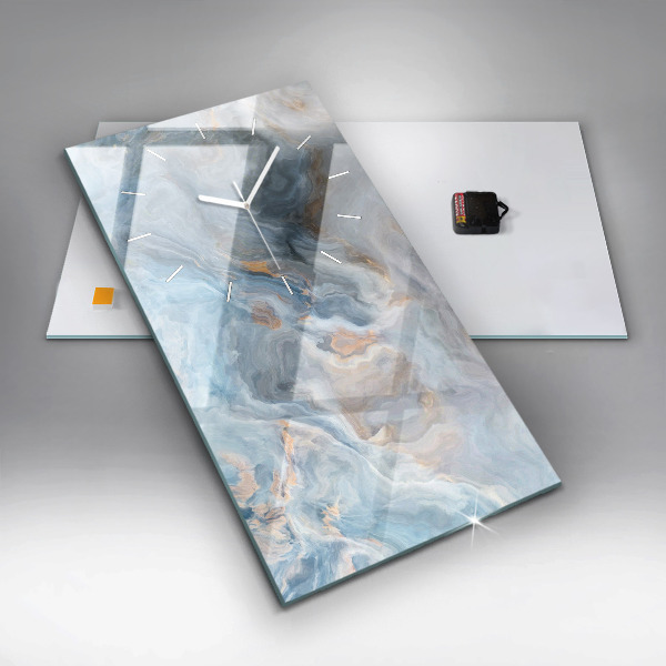 Téglalap alakú üvegóra Márvány minta