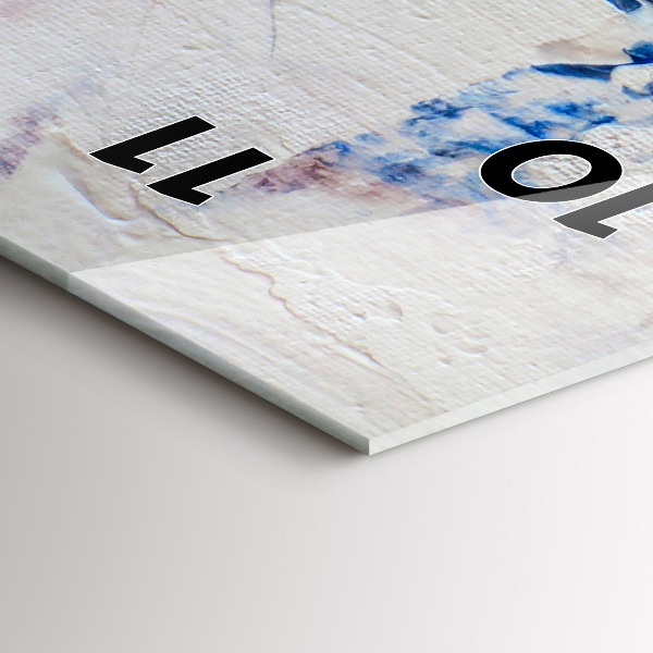 Téglalap alakú üvegóra Absztrakt festék textúra