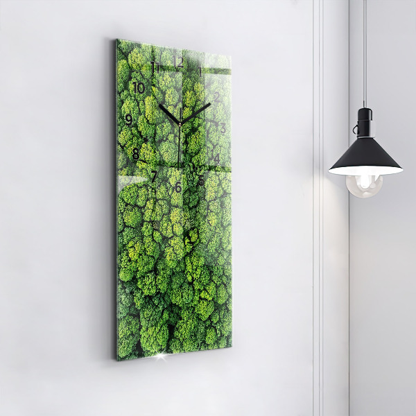 Téglalap alakú üvegóra Erdő felülről