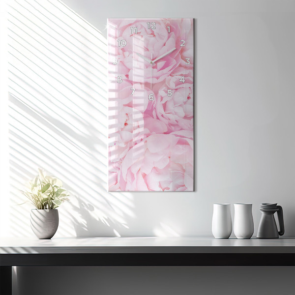 Téglalap alakú üvegóra Virágzó virágok