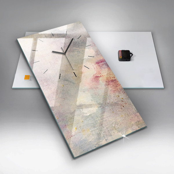 Téglalap alakú üvegóra Festett absztrakció