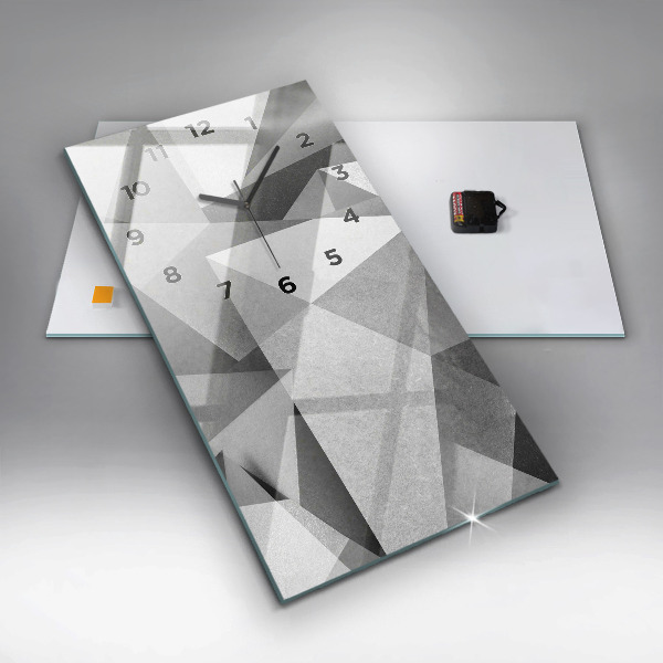 Téglalap alakú üvegóra Szürke geometriai absztrakció