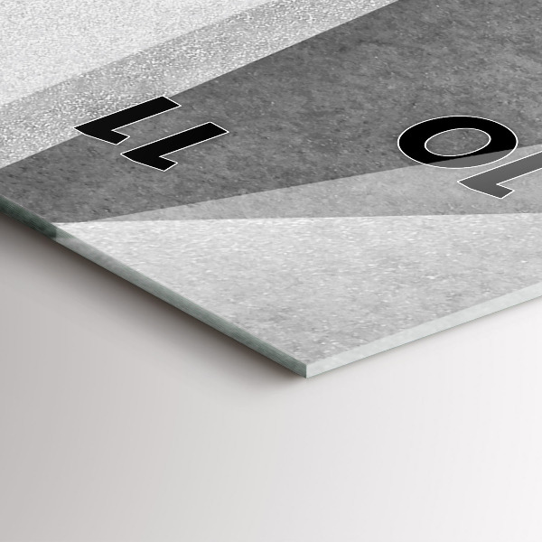 Téglalap alakú üvegóra Szürke geometriai absztrakció