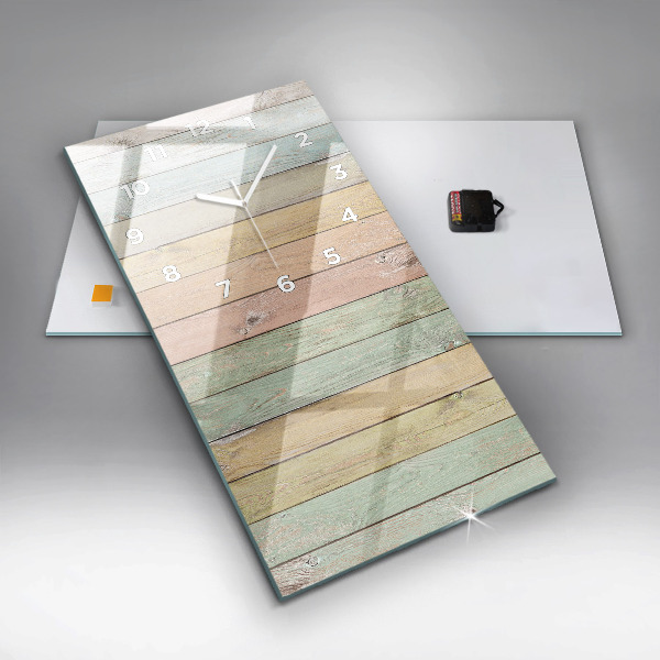 Téglalap alakú üvegóra Színes táblák