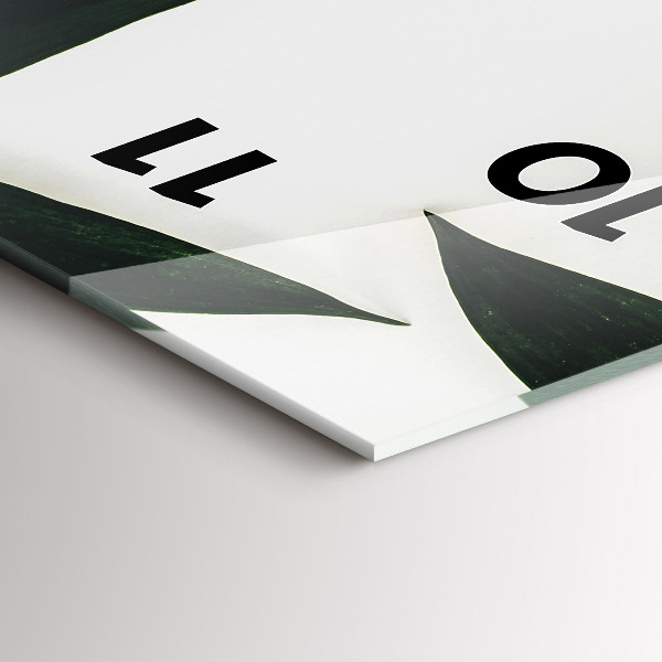 Téglalap alakú üvegóra Levélkeret