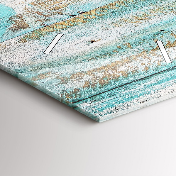 Téglalap alakú üvegóra Kék táblák