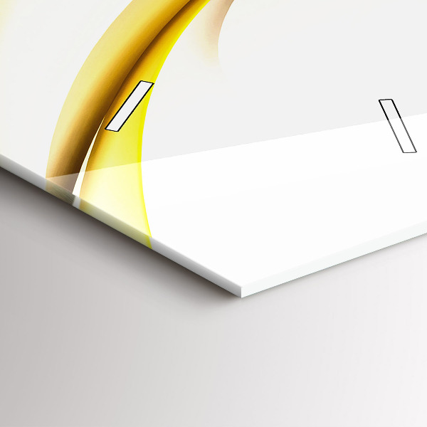 Téglalap alakú üvegóra Absztrakt hullám