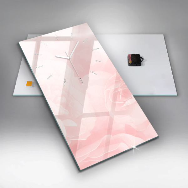 Téglalap alakú üvegóra Virágzó rózsák