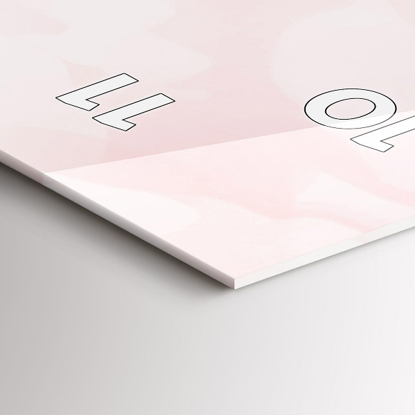 Téglalap alakú üvegóra Virágzó rózsák