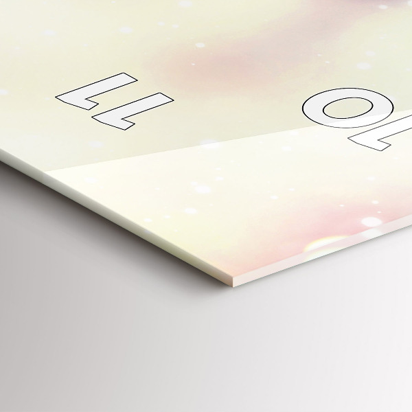 Téglalap alakú üvegóra Tavaszi virágok