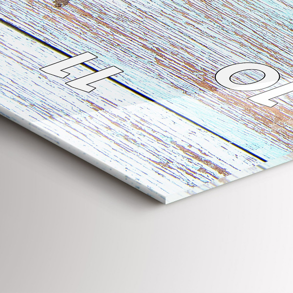 Téglalap alakú üvegóra Pasztell fa