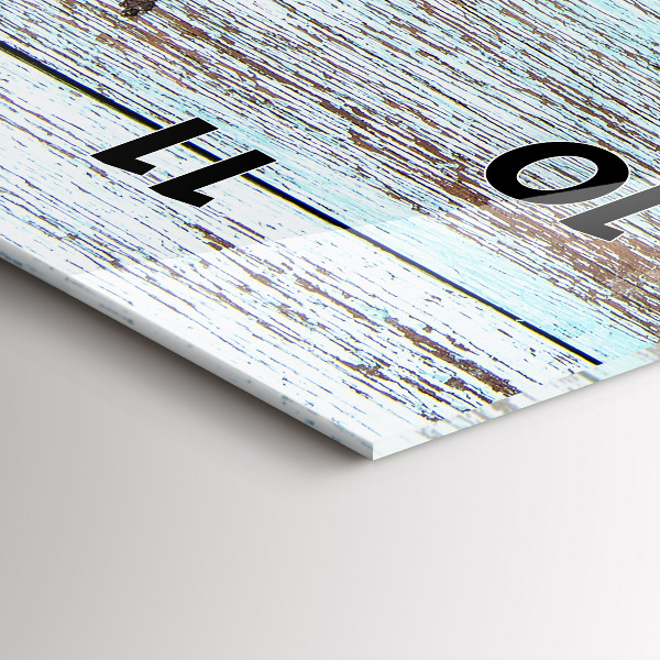 Téglalap alakú üvegóra Pasztell fa