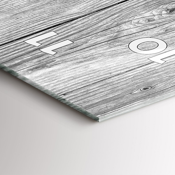 Téglalap alakú üvegóra Fa panelek