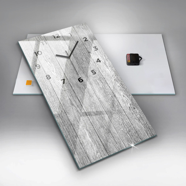 Téglalap alakú üvegóra Fa panelek