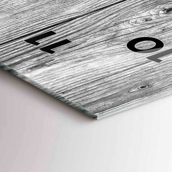 Téglalap alakú üvegóra Fa panelek