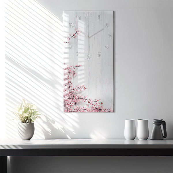 Téglalap alakú üvegóra Tavaszi virágok