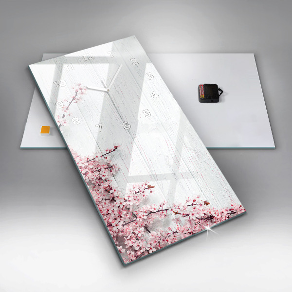 Téglalap alakú üvegóra Tavaszi virágok