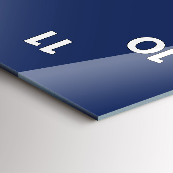 Téglalap alakú üvegóra Sötétkék színű