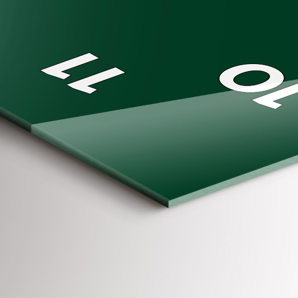 Téglalap alakú üvegóra Színe üveg zöld