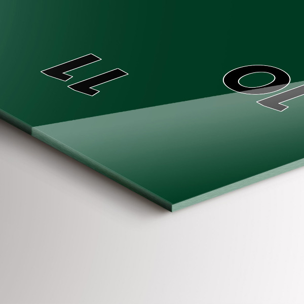 Téglalap alakú üvegóra Színe üveg zöld