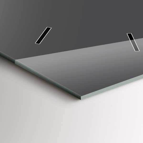 Téglalap alakú üvegóra Szürke szín