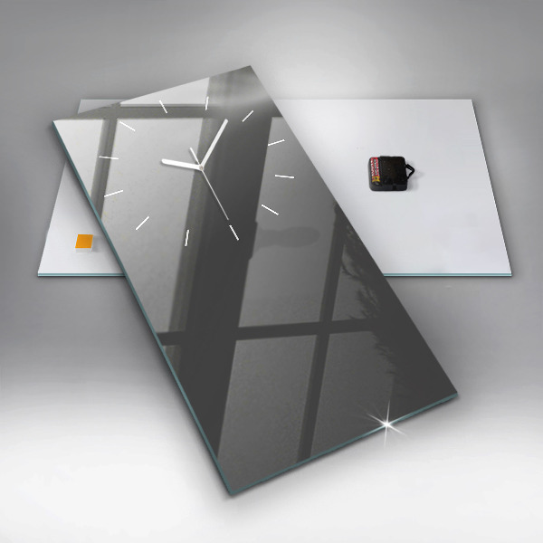 Téglalap alakú üvegóra Szürke szín