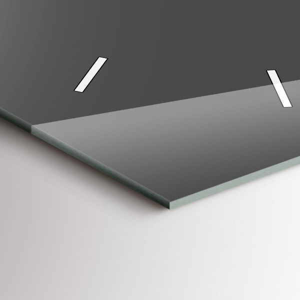 Téglalap alakú üvegóra Szürke szín