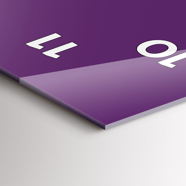 Téglalap alakú üvegóra Ibolya