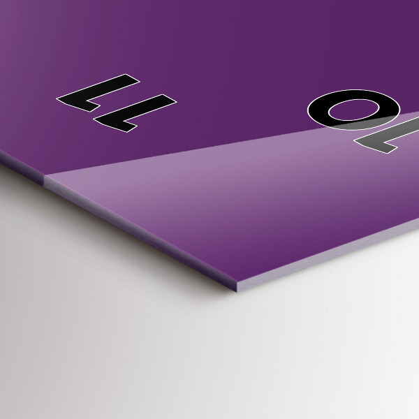 Téglalap alakú üvegóra Ibolya