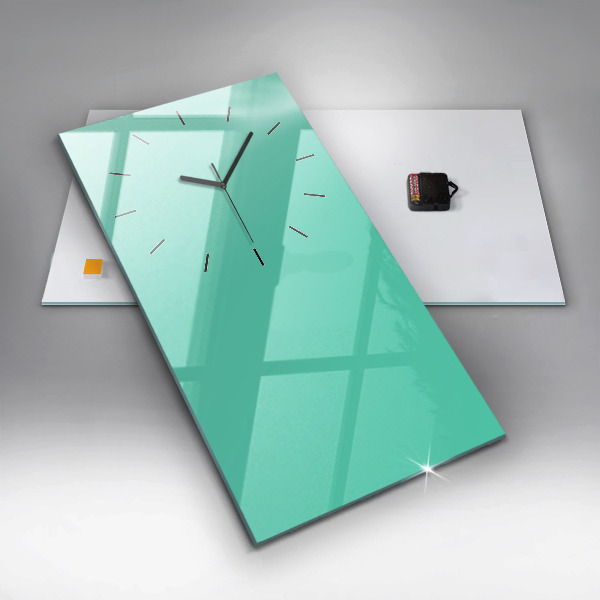 Téglalap alakú üvegóra Türkiz színű