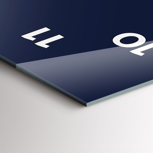 Téglalap alakú üvegóra Színe sötétkék