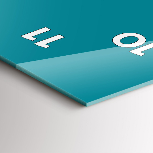 Téglalap alakú üvegóra Tenger színe