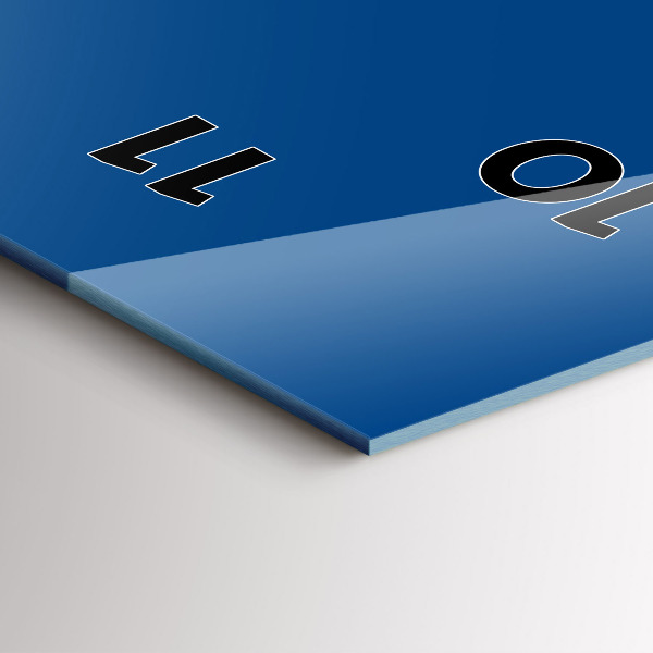 Téglalap alakú üvegóra Kék szín