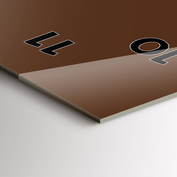 Téglalap alakú üvegóra Barna színű