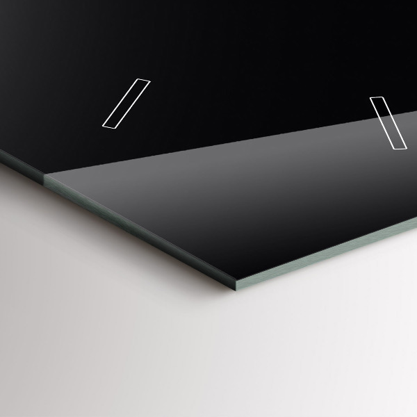 Téglalap alakú üvegóra Szín fekete