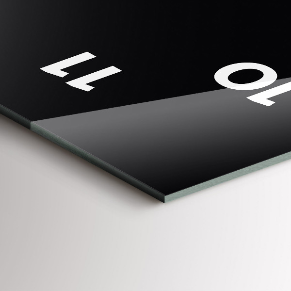 Téglalap alakú üvegóra Szín fekete