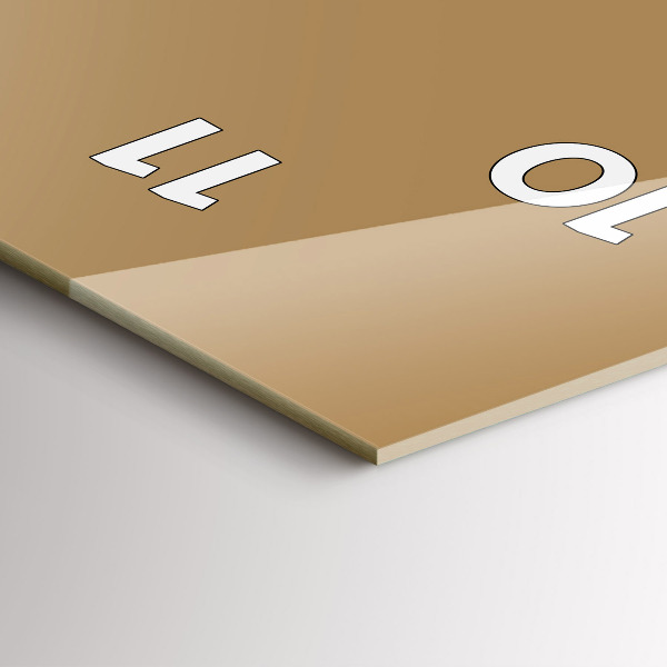 Téglalap alakú üvegóra Színe sötét bézs