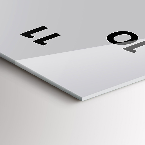 Téglalap alakú üvegóra Szín világos szürke