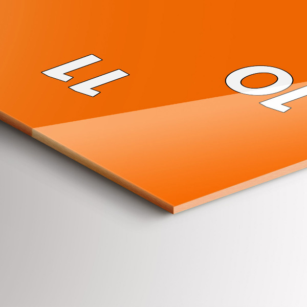 Téglalap alakú üvegóra Narancs színű