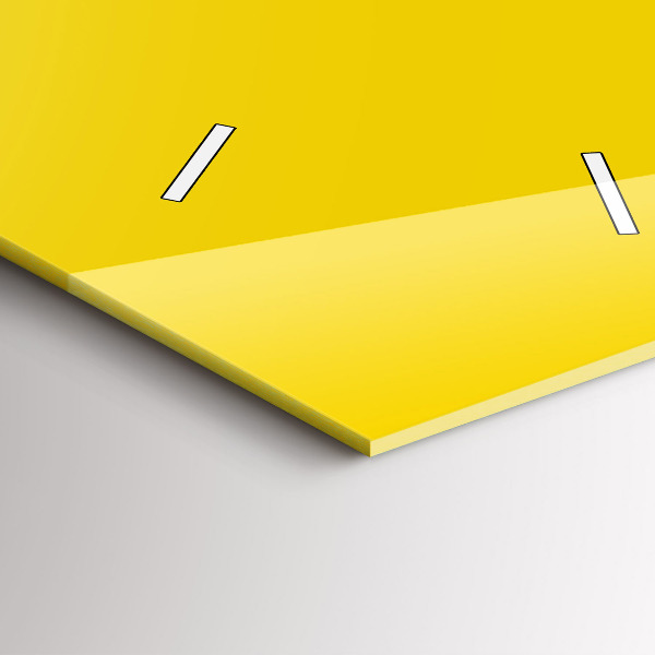 Téglalap alakú üvegóra Világos sárga színű